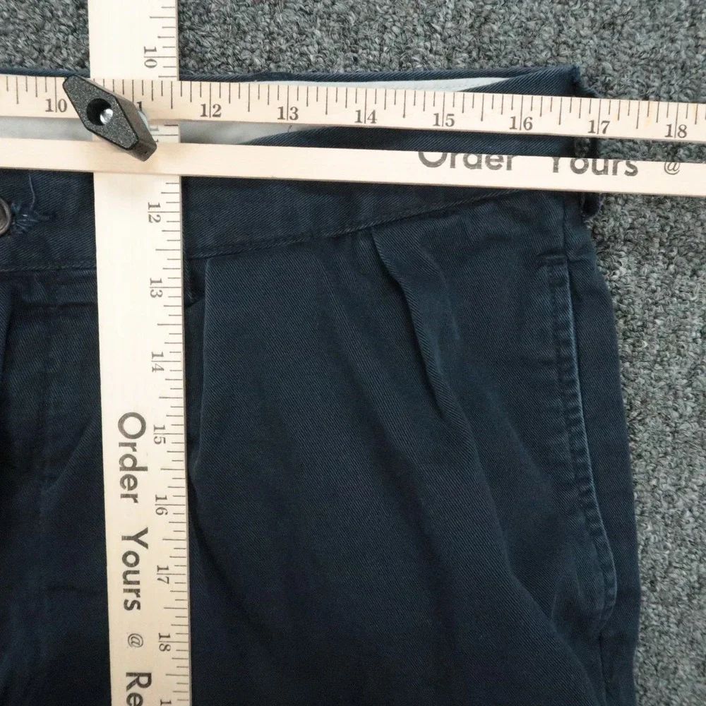 Polo Ralph Lauren Pants Mens 35x32 Blue‎ Chino Double Pleat Classic Fit Trouser